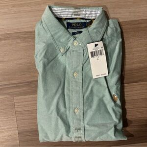 New with tags Polo slim fit long sleeve button up shirt